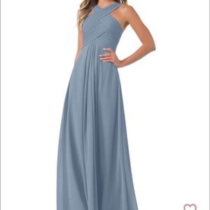 Azazie Kaleigh A6 Dusty Blue Bridesmaid dress.  Excellent condition.